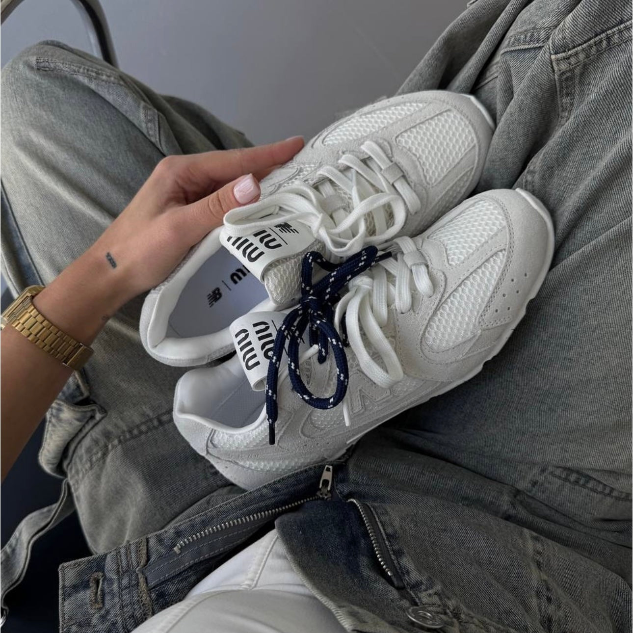 New Balance MIU MIU full white