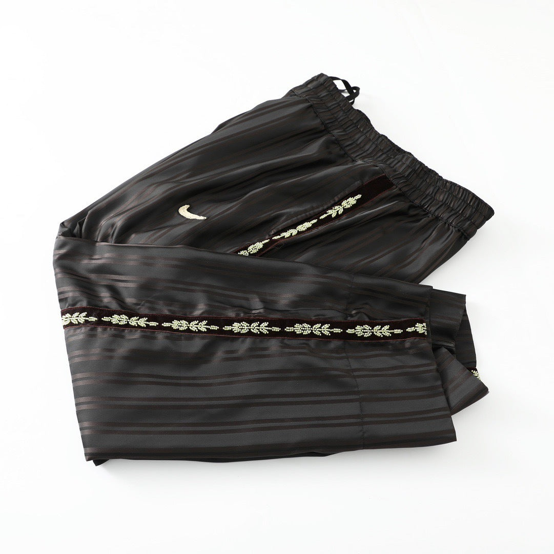 Nike x Stüssy Satin Track Pants Black