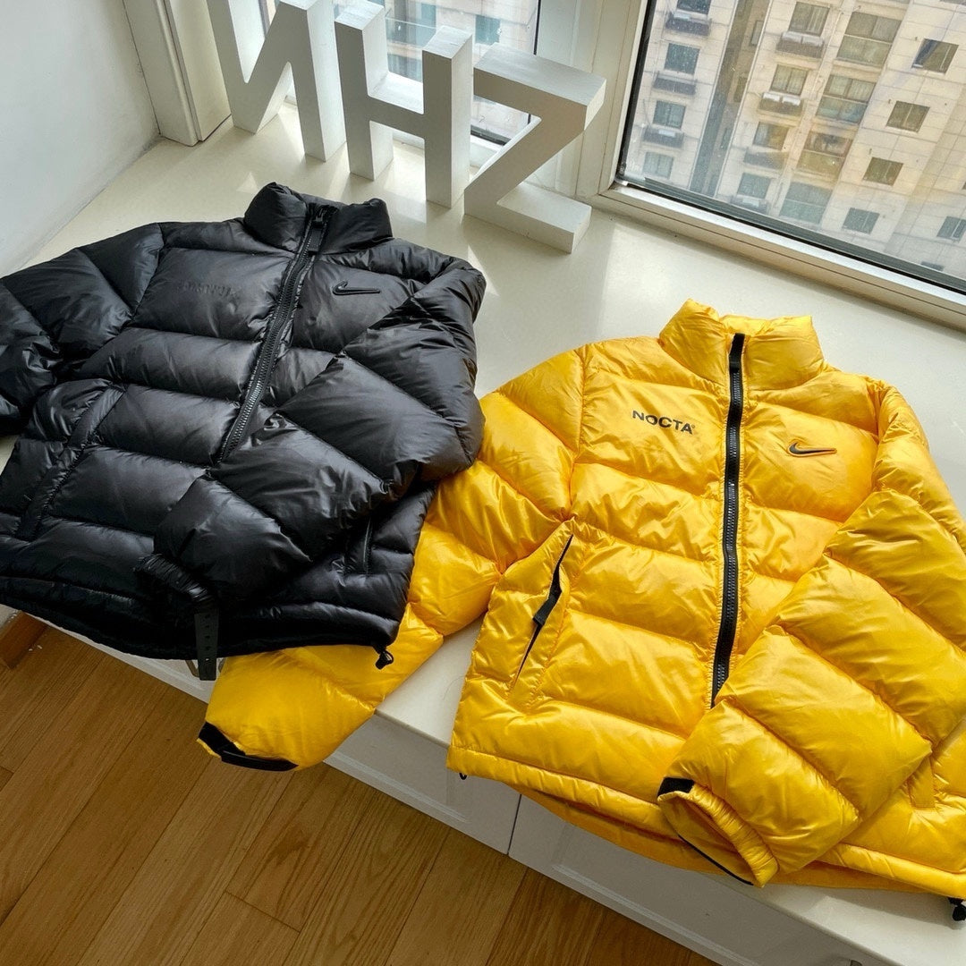 Nike NOCTA Puffer Jacket Black & Yellow