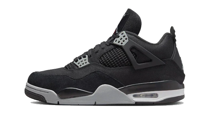 Air Jordan 4 Retro Black Canvas