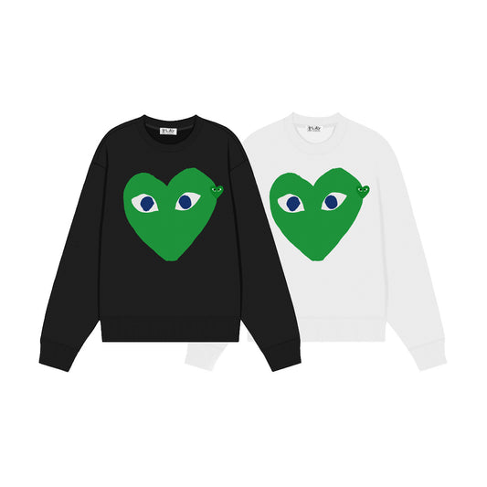 Comme des Garçons Play Sweatshirt Green Heart