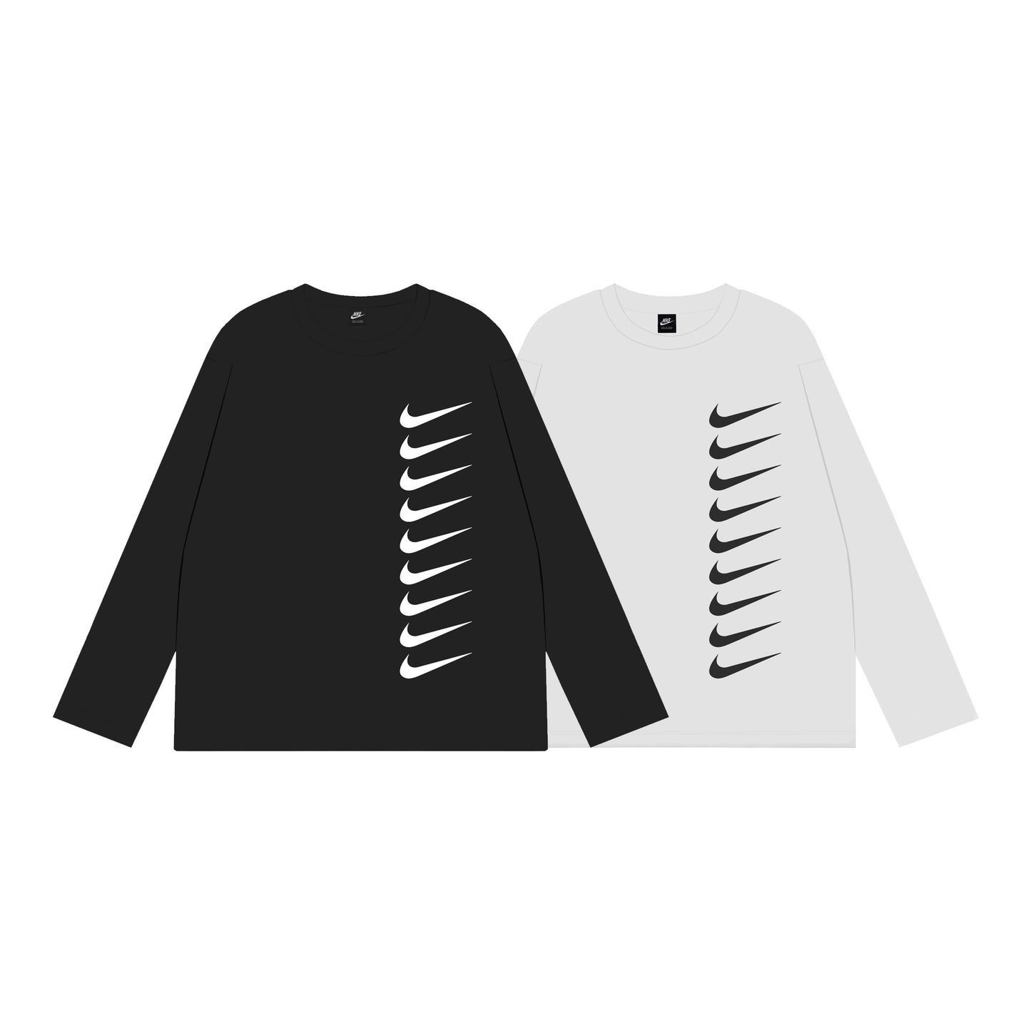 Nike Long Sleeve Tee Pack Black & White
